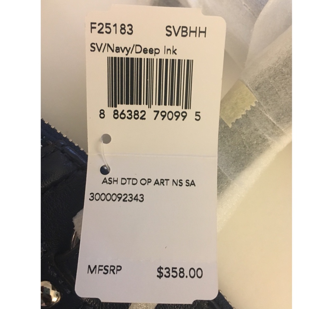 Coach - Ashley Dotted Navy Blue Bag (NWT!!) - Picture 5 of 7